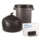 Boardwalk 33 Gallon 0.5 mil 33 in. x 39 in. Perforated Roll Low-Density Waste Can Liners - Black (25 Bags/Roll, 8 Rolls/Carton)